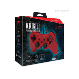 Brave Knight Premium Controller for PS3 / PC / Mac - Red
