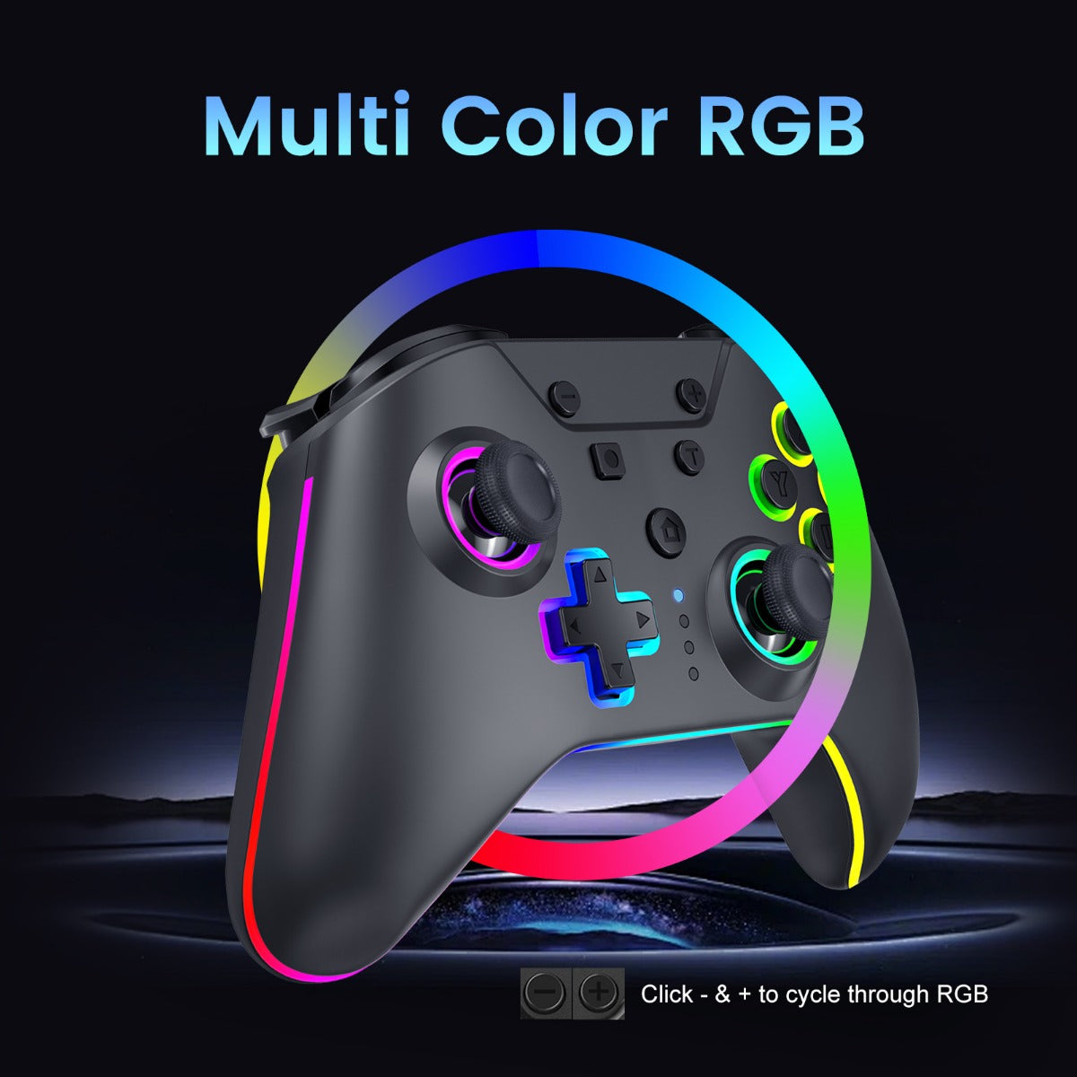 NuRival Wireless Controller with Hall Effect Sticks for Nintendo Switch