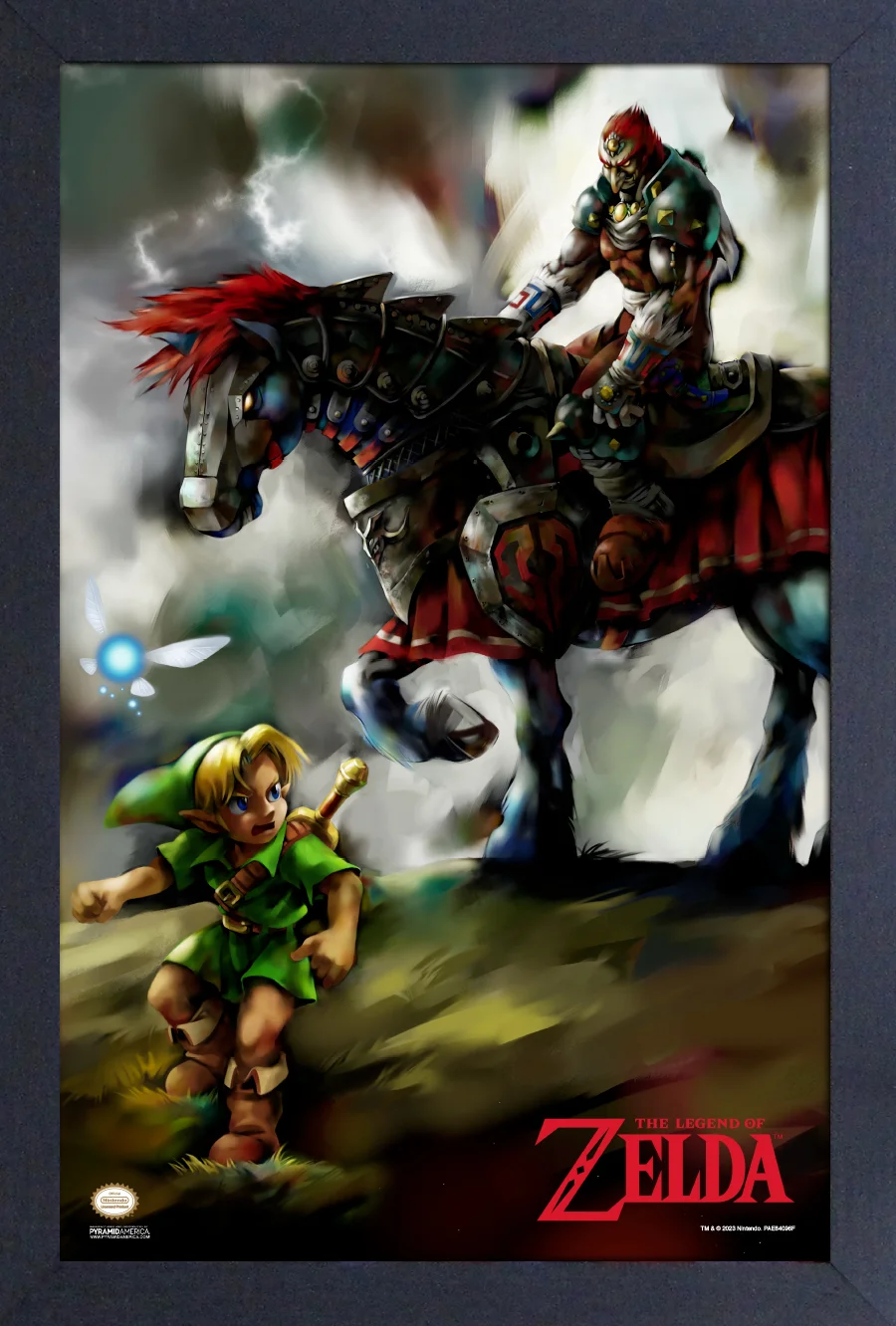 Zelda: Ocarina of Time - Young Link & Ganondorf Meet - 17"x11" Gel-Coat Print
