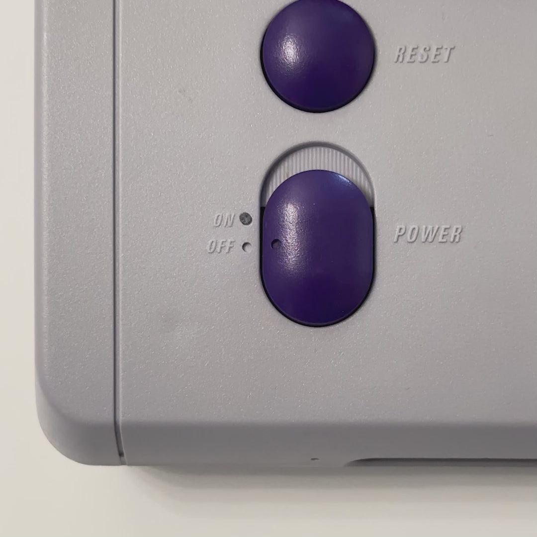Super Nintendo SNES Jr. Console with Voultar SNESRGB Kit Pre-Installed