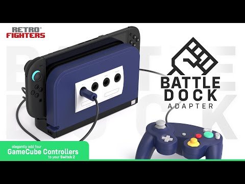 Battle Dock GameCube Controller Adapter for Switch 2