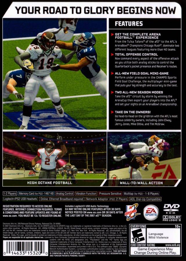 Arena Football: Road to Glory - PlayStation 2