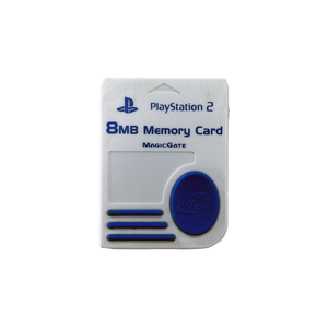 8MB PlayStation 2 Memory Card - White & Blue