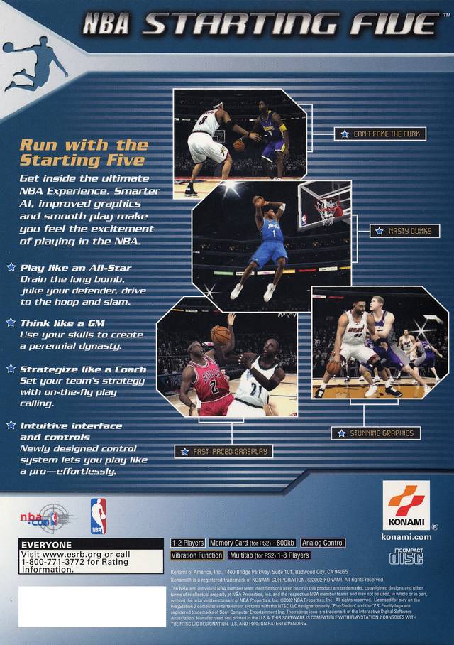 NBA Starting Five - PlayStation 2