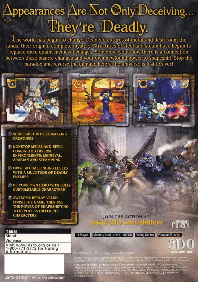 Shifters - PlayStation 2