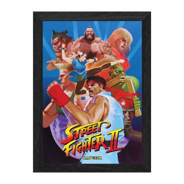 Street Fighter II: The World Warriors - Pixel Frames PLAX - 10" x 12" 3D Lenticular Motion Art