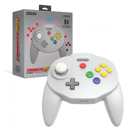 Tribute 64 2.4 GHz Wireless Controller for Nintendo 64 and Switch