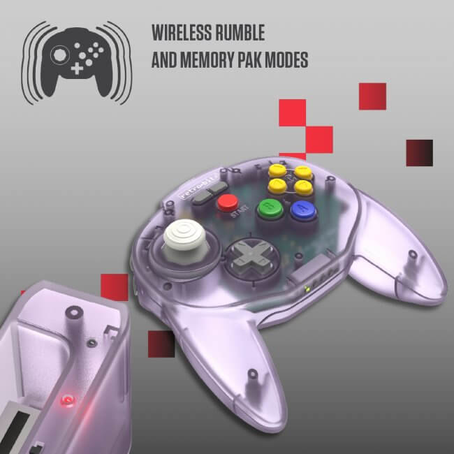 Tribute64 2.4 GHz Wireless Controller for Nintendo 64 and Switch