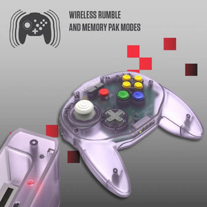 Tribute64 2.4 GHz Wireless Controller for Nintendo 64 and Switch