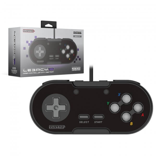 Legacy16 Wired USB Controller for Nintendo Switch / PC - Black