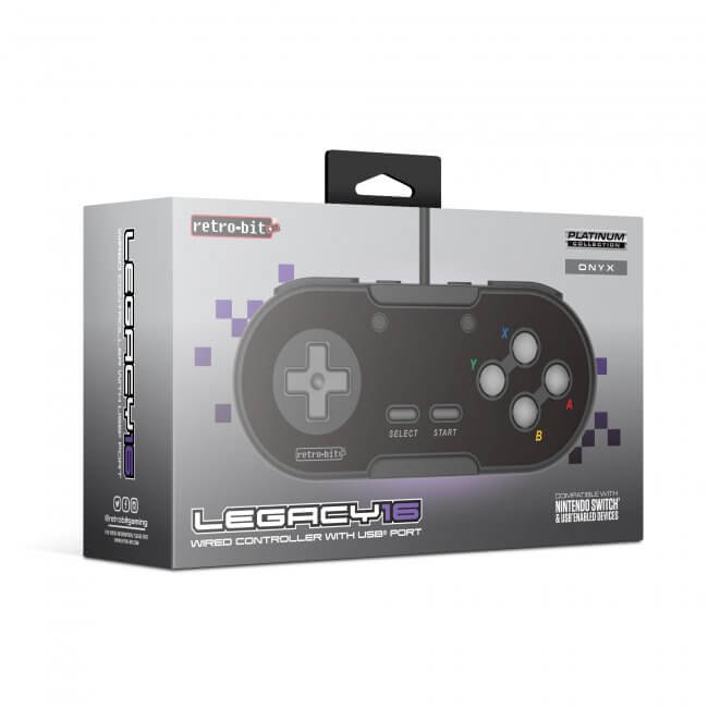 Legacy16 Wired USB Controller for Nintendo Switch / PC - Black