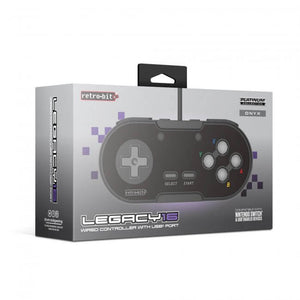 Legacy16 Wired USB Controller for Nintendo Switch / PC - Black