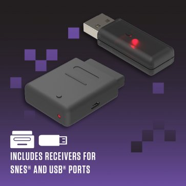 Legacy16 2.4GHz Wireless Controller for Super NES / Switch - Light Gray