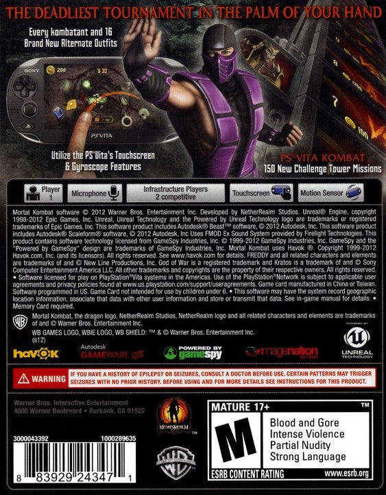 Mortal Kombat - PlayStation Vita