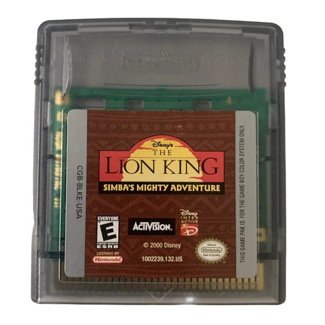 The Lion King: Simba's Mighty Adventure - Game Boy Color