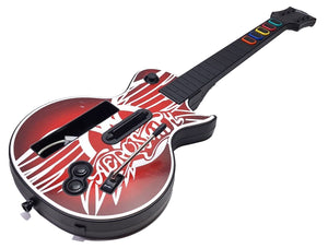Wireless Guitar Hero Les Paul Guitar Controller for Wii - Aerosmith Red