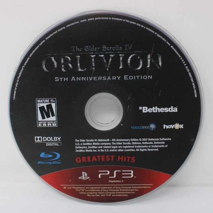 Elder Scrolls IV: Oblivion - 5th Anniversary Edition - PlayStation 3