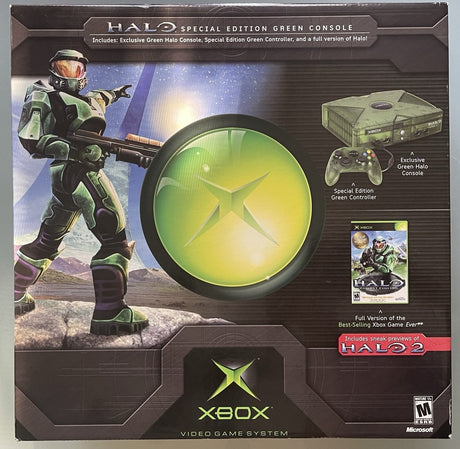 Xbox Original Console - Halo Special Edition Green