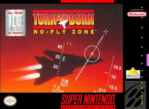 Turn and Burn No Fly Zone - Super Nintendo