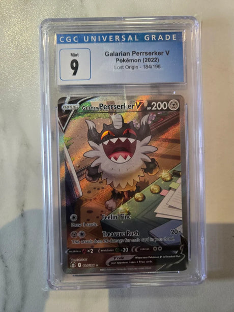 Galarian Perrserker V (Alternate Full Art) (184/196) [SWSH11: Lost Origin]